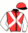 casaque portée par Barzalona M. jockey du cheval de course SALVA MEA, information pmu ZETURF