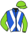 casaque portée par Mendizabal I. jockey du cheval de course SICILIAN THREAT, information pmu ZETURF