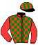casaque portée par Corallo E. jockey du cheval de course AVENTINO, information pmu ZETURF