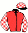 casaque portée par Trullier T. jockey du cheval de course HEYBETLI, information pmu ZETURF