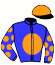 casaque portée par Pasquier S. jockey du cheval de course PAOLINO, information pmu ZETURF