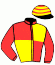 casaque portée par Pouchin A. jockey du cheval de course LEMPIRA, information pmu ZETURF