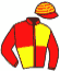 casaque portée par Velon Mlle M. jockey du cheval de course AZILIA, information pmu ZETURF