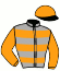 casaque portée par Orani Ant. jockey du cheval de course SKALLETI, information pmu ZETURF