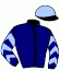 casaque portée par Valle Skar Mlle F. jockey du cheval de course PIRATE REBEL, information pmu ZETURF
