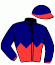 casaque portée par Hammer-hansen T. jockey du cheval de course INSIDE MATTERS, information pmu ZETURF