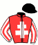 casaque portée par Andre A. jockey du cheval de course ITSY BITSY SYL, information pmu ZETURF