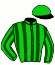 casaque portée par Guyon M. jockey du cheval de course AL IMPACT, information pmu ZETURF