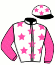 casaque portée par Cornet Mlle C. jockey du cheval de course GIRLY PEARL (FR), information pmu ZETURF