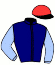 casaque portée par Smith Jef. jockey du cheval de course ROSE DE FRANCE, information pmu ZETURF