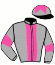 casaque portée par Gutierrez Val A. jockey du cheval de course NEBBIA BIANCA, information pmu ZETURF