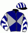 casaque portée par Forest M. jockey du cheval de course LANCEUR D'ALERTE, information pmu ZETURF