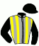 casaque portée par Guedj-gay G. jockey du cheval de course PEDROZIO, information pmu ZETURF