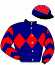 casaque portée par Mekouche Mlle A. jockey du cheval de course KINGS OF LEON, information pmu ZETURF