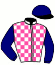 casaque portée par Guedj-gay G. jockey du cheval de course FRANCE MOUSTACHE, information pmu ZETURF