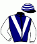casaque portée par Sanchez Gar. jockey du cheval de course LITTLE PONTADOUR, information pmu ZETURF