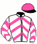 casaque portée par Champier G. jockey du cheval de course SILVER RISK, information pmu ZETURF