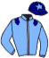 casaque portée par Gaignard Q. jockey du cheval de course KASPIA WOOD, information pmu ZETURF