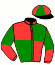 casaque portée par Crublet E. jockey du cheval de course DILALA (FR), information pmu ZETURF