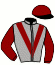 casaque portée par Mendizabal I. jockey du cheval de course BELLHARBOUR MUSIC, information pmu ZETURF