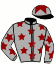 casaque portée par Santiago Mlle D. jockey du cheval de course HOT SPEED (FR), information pmu ZETURF