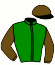 casaque portée par Guyon M. jockey du cheval de course NATIVE SILVER (GB), information pmu ZETURF