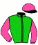 casaque portée par Pouchin A. jockey du cheval de course NIZAMI (DE), information pmu ZETURF