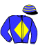 casaque portée par Bureller E. jockey du cheval de course FLAVIO ST GOUSTAN (FR), information pmu ZETURF