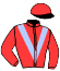casaque portée par Prichard Mlle C. jockey du cheval de course LADY BARBARELLA (FR), information pmu ZETURF
