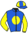 casaque portée par Blanchouin T. jockey du cheval de course LA DIVA D'ALBEN, information pmu ZETURF