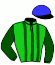 casaque portée par Sias Gio. jockey du cheval de course ALTHURAYA, information pmu ZETURF