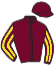 casaque portée par Berto M. jockey du cheval de course LIGHT UP THE MOON, information pmu ZETURF