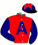 casaque portée par Belmont Cés. jockey du cheval de course DSCHINGIS LADY, information pmu ZETURF