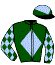 casaque portée par Gallo Mlle L. jockey du cheval de course BOTTOMS UP, information pmu ZETURF