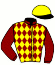 casaque portée par Geffroy Kyl. jockey du cheval de course CESAR DE BALLON, information pmu ZETURF