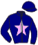 casaque portée par Ferreira N. jockey du cheval de course BREEZE D'AUTEUIL, information pmu ZETURF