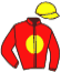 casaque portée par Tabet H. jockey du cheval de course NARUTO, information pmu ZETURF