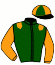 casaque portée par Inconnu jockey du cheval de course SWING THE RING, information pmu ZETURF