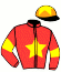 casaque portée par Reveley J. jockey du cheval de course JUSTE UNE D'ATHOU, information pmu ZETURF