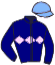 casaque portée par Bonnet E. jockey du cheval de course QUENZA DU BERLAIS, information pmu ZETURF