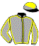 casaque portée par Zuliani A. jockey du cheval de course L'AZIZA DES PLACES, information pmu ZETURF