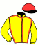 casaque portée par Nugent H. jockey du cheval de course SANTO ROBERTO, information pmu ZETURF