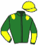 casaque portée par Paillard S. jockey du cheval de course SAINTE CASTLE, information pmu ZETURF