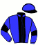 casaque portée par Devienne K. jockey du cheval de course IDOLE DE BLESSIN (FR), information pmu ZETURF