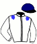 casaque portée par Bourgoin B. jockey du cheval de course GOSPEL DE BAILLY (FR), information pmu ZETURF