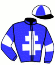 casaque portée par Duperche Mlle E. jockey du cheval de course FORTUNA D'HUON (FR), information pmu ZETURF