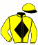 casaque portée par Abrivard A. jockey du cheval de course GAIA D'OCCAGNES (FR), information pmu ZETURF