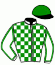 casaque portée par Verneuil Q. B. jockey du cheval de course GLOSSY THOURJAN, information pmu ZETURF
