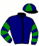 casaque portée par Raffin E. jockey du cheval de course GRANITA DE VIETTE, information pmu ZETURF