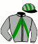 casaque portée par Nivard F. jockey du cheval de course FANNY DE L'OISON, information pmu ZETURF